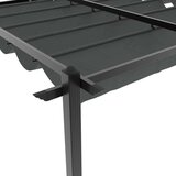 vidaXL Vrtna sjenica s pomičnim krovom 3 x 6 m antracit aluminijska | shoptok.hr