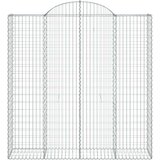  Lučne gabionske košare 4 kom 200x50x200/220cm pocinčano željezo | shoptok.hr
