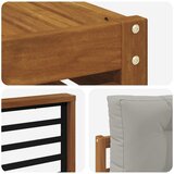  Set vanjskih sofa 9 kom. Prirodna i svijetlo siva | shoptok.hr