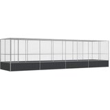  Kavez za ptice s produžetkom srebrni 832x207x212 cm čelični | shoptok.hr