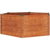  Povišena vrtna gredica boja hrđe 129x129x45 cm čelik COR-TEN | shoptok.hr