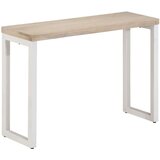  Konzolna mizica rjava 110x35x76 cm trden mangov les in železo, (21242671) | Shoptok.si