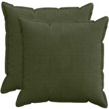  Presvlaka za jastuk 2 kom. HOUTEN Zelena 60 x 60 cm Kord Slike