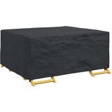vidaXL Prevleka za zunanje pohištvo Črna 200 x 165 x 80 cm 210D | Shoptok.si