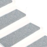 vidaXL Samolepilne preproge za stopnice sisal 15 kosov 65x25 cm modre | Shoptok.si