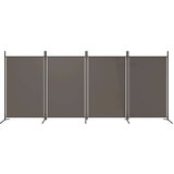 Sobna Paravan 4-delni antracitna 346x180 cm blago, (20594889) | Shoptok.si