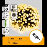 LED spoljašnji božićni niz 50xLED/8 funkcija 8m IP44 topla bela