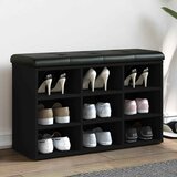  Klupa za cipele crna 82 x 32 x 50 cm od konstruiranog drva | shoptok.hr