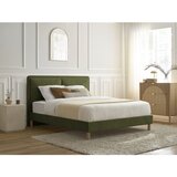 Bobochic Paris Zelena oblazinjena oblazinjena zakonska postelja z letvenim dnom 160x200 cm Mara – | Shoptok.si