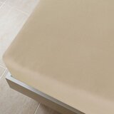  Plahta s gumicom od žerseja smeđesiva 160x200 cm pamučna | shoptok.hr