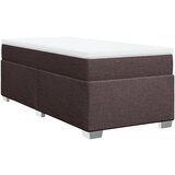 Maison Chic Box spring postelja - Vzmetna postelja z vzmetnico temno rjava 100x200 cm blago SL22850, (21891923) Cene