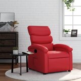 Maison Chic Naslanjač - Relax naslanjač rdeče umetno usnje, (22062112) | Shoptok.si