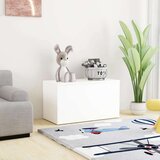  Škrinja za pohranu bijela 84 x 42 x 46 cm od konstruiranog drva | shoptok.hr