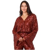 La Modeuse Topi & Bluze 76647_P181540 Bordo Cene