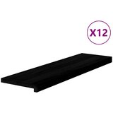 vidaXL Gazišta stepenice 12 kom tamnosmeđi 90x30x2 cm masivna hrast | shoptok.hr