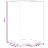  Kutija za izlaganje prozirna 14 x 14 x 22 cm akrilna | shoptok.hr