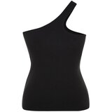 Trendyol Curve Plus Size Camisole - Black - Fitted Cene