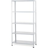 AR SHELVING regal 180 x 90 x 30 cm, mreža galvan, 70 kg/polico, bel, kovinska polica, 8422305300418 | Shoptok.si