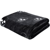 Catherine Lansfield Temno siva otroška odeja iz mikropliša 130x170 cm Skulls – | Shoptok.si
