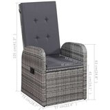  3-dijelni vrtni blagovaonski set sivi | shoptok.hr
