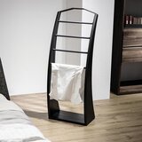  Stojalo za oblačilo Plutoo MDF črno | Shoptok.si