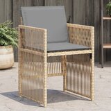 Maison Chic Vrtni stoli - Stol za vrt z blazinami 4 kosi bež poli ratan JS2202, (21876838) | Shoptok.si