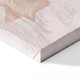  Slika - Joyful Sky - Yellow Cheerful Stars with a Rainbow Against the Phases of the Moon in a Light Beige Sky Hue 60x40 Premium | shoptok.hr