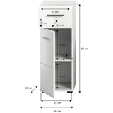 XXXL Spodnja Omarica Ice, Bela Barva - Visoki Sijaj | Shoptok.si