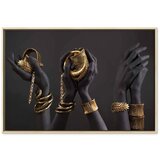  Slika - Midass Touch (1 Part) Wide 120x80 U prirodnom drvenom okviru | shoptok.hr