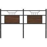  Posteljno vzglavje rjavi hrast 137 cm inženirski les in jeklo, (21829264) | Shoptok.si