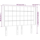  LED uzglavlje plavo 147 x 16 x 118/128 cm od tkanine | shoptok.hr