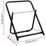  Za kolut za crijevo 48 cm 45 kg crni čelični | shoptok.hr