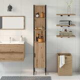 Kupaonski ormar s policom hrast artisan 33 x 33 x 185,5 cm | shoptok.hr