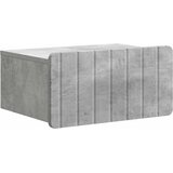  Noćni ormarić za montažu na zid Betonska siva 49 x 34,5 x 24 cm | shoptok.hr