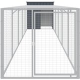  Kavez za kokoši s igralištem antracit 110x609x110 cm čelični | Eponuda.com