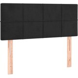 Box spring postelja z vzmetnico črna 80x200 cm žamet | Shoptok.si