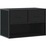 vidaXL TV omarica črna 60x31x39,5 cm inženirski les in kovina | Shoptok.si