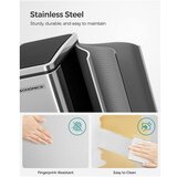 Songmics Koš za smeti 2 x 15 L, siv | Shoptok.si