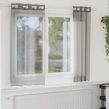 Voile zavjese s ušicama 2 kom tamnosive 140x175 cm | shoptok.hr