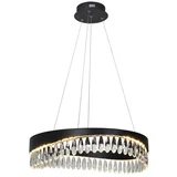 Selene obesek svetilka D60, črni kristal, (21006541)