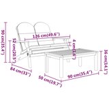  3-dijelna vrtna garnitura Adirondack masivno bagremovo drvo | shoptok.hr