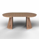 Bessagi Home Raztegljiva Miza Ennio, 120-200x120, Barva Hrasta | Shoptok.si