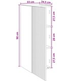  Ormar za montažu na zid 33 x 34,5 x 90 cm Konstruirano drvo | shoptok.hr