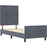 vidaXL Krevet s okvirima Tamno siva 80x200 cm Baršun | shoptok.hr