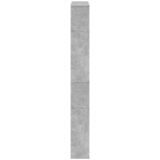 Ormarić za cipele s ogledalom 4 razine boja betona 63x17x134 cm | shoptok.hr