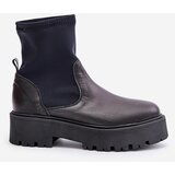 Zazoo 2947 Slip-On Women's Boots Made of Natural Leather Black | shoptok.hr