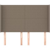  Uzglavlje s ušima smeđesivo 147x16x118/128 cm od tkanine | Eponuda.com