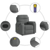  Masažni naslonjač od tkanine tamnosivi | shoptok.hr