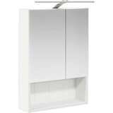  Kopalniška ogledalna omara z LED lučmi Bela 50 x 14,5 x 70 cm, (5000233013) | Shoptok.si
