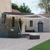  Ročno zložljiva z led lučmi 500x300 cm modra in bela Cene
